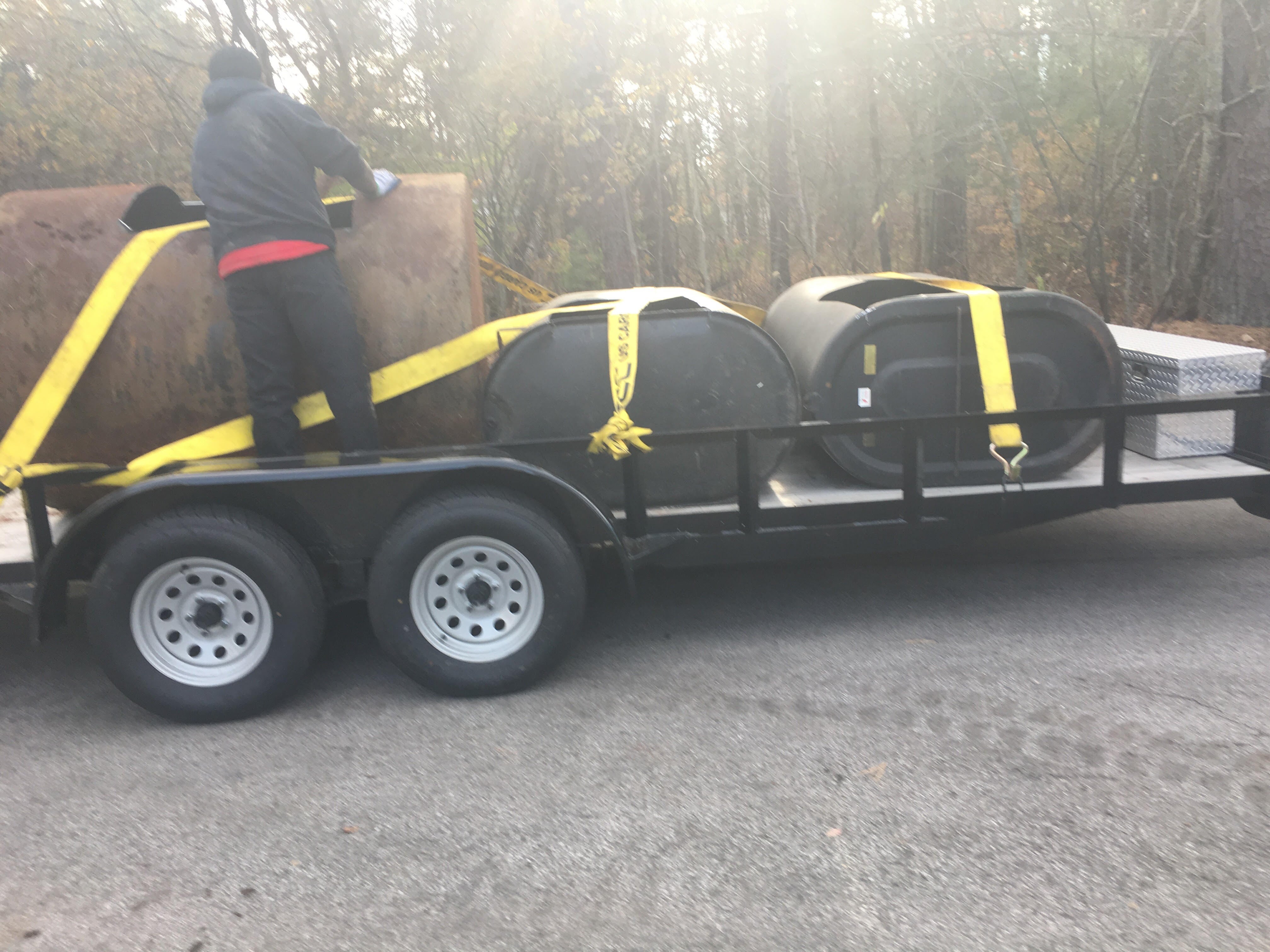 Oil Tank on Vehicle